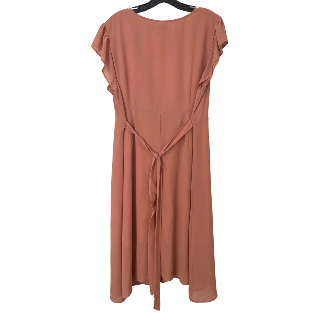 ✨️3/$20 ✨️ Elegant Terracotta Midi Dress - Picture 2 of 3